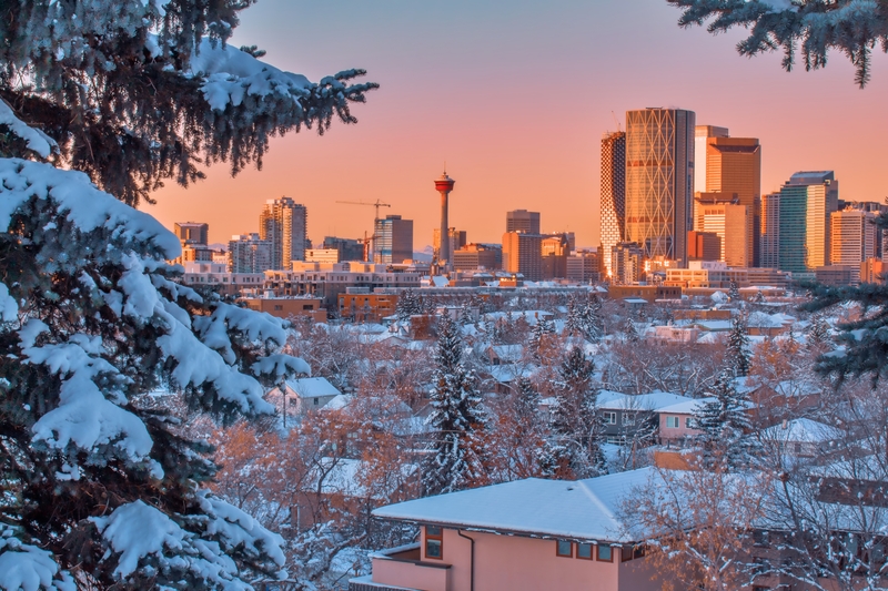 Winter Sunrise in Calgary